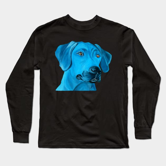 Lion Hunter Rhodesian Ridgeback Long Sleeve T-Shirt by Lin-Eve